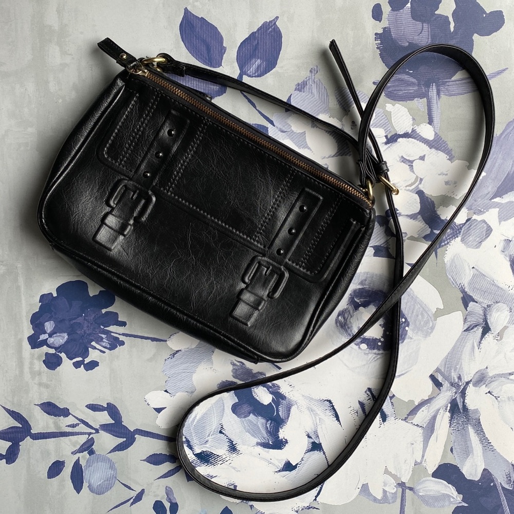 Collection B Black Crossbody Purse